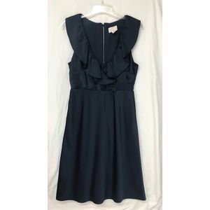 J Crew Ruffled Neckline Dress